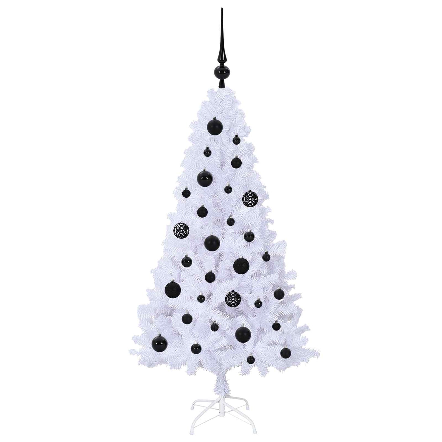 vidaXL Artificial Christmas Tree White 120 cm PVC and Steel - 53580