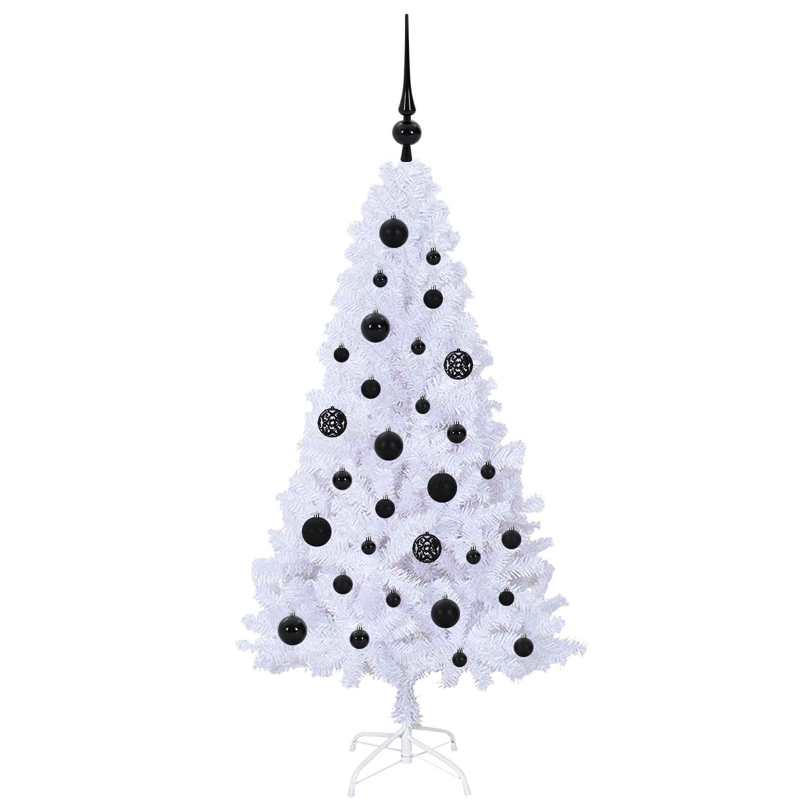 vidaXL Artificial Christmas Tree White 120 cm PVC and Steel - 53580