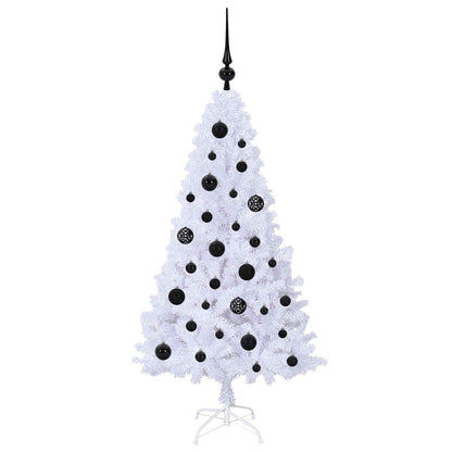 vidaXL Artificial Christmas Tree White 120 cm PVC and Steel - 53580