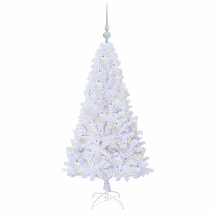 vidaXL Artificial Christmas Tree White 120 cm PVC and Steel - 53584