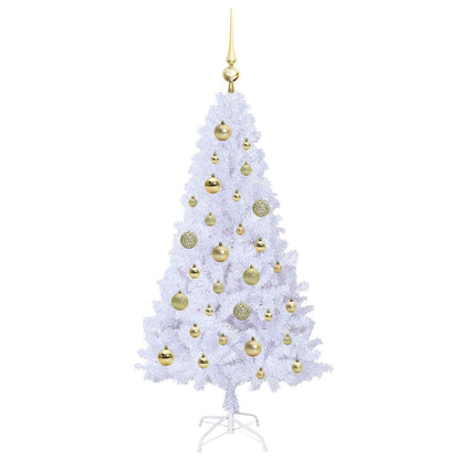 vidaXL Artificial Christmas Tree White 120 cm PVC and Steel - 53585