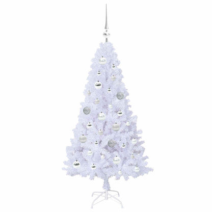 vidaXL Artificial Christmas Tree White 120 cm PVC and Steel - 53590