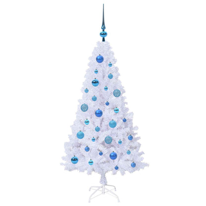 vidaXL Artificial Christmas Tree White 120 cm PVC and Steel - 53598