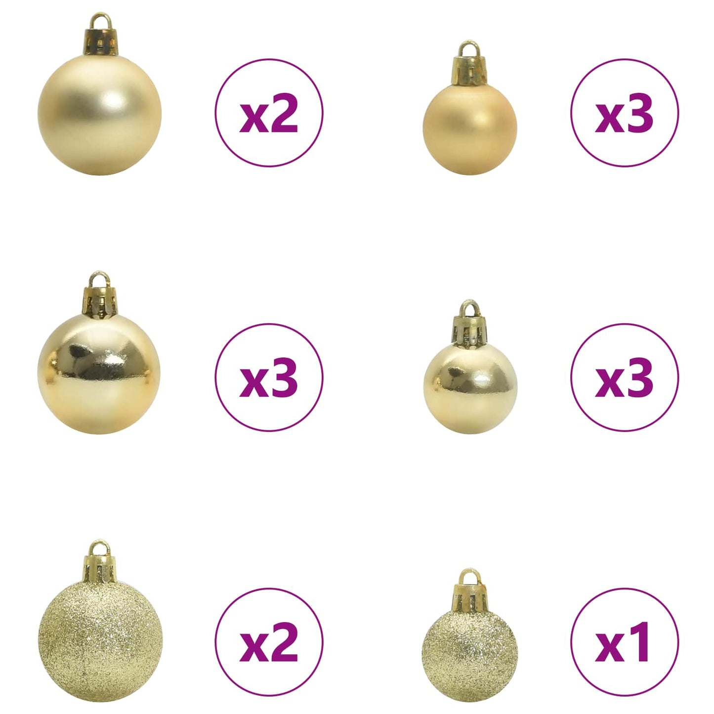 vidaXL Artificial Christmas Tree White 120 cm PVC and Steel - 53602