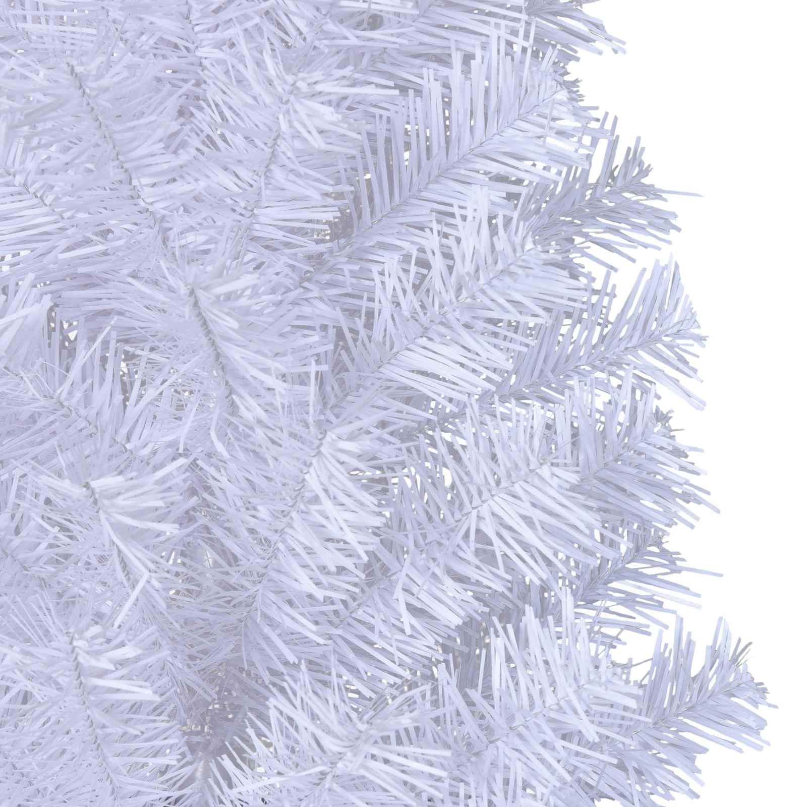 vidaXL Artificial Christmas Tree White 150 cm PVC and Steel