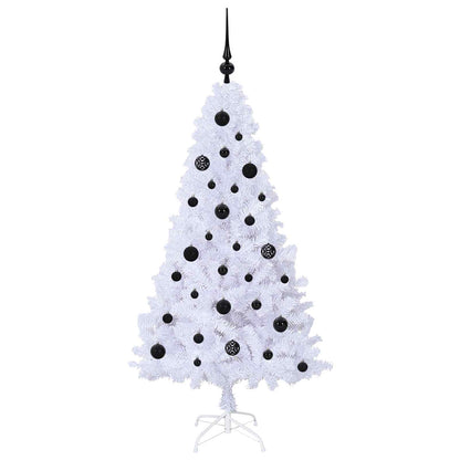vidaXL Artificial Christmas Tree White 150 cm PVC and Steel - 53608