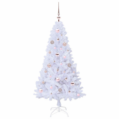 vidaXL Artificial Christmas Tree White 150 cm PVC and Steel - 53609