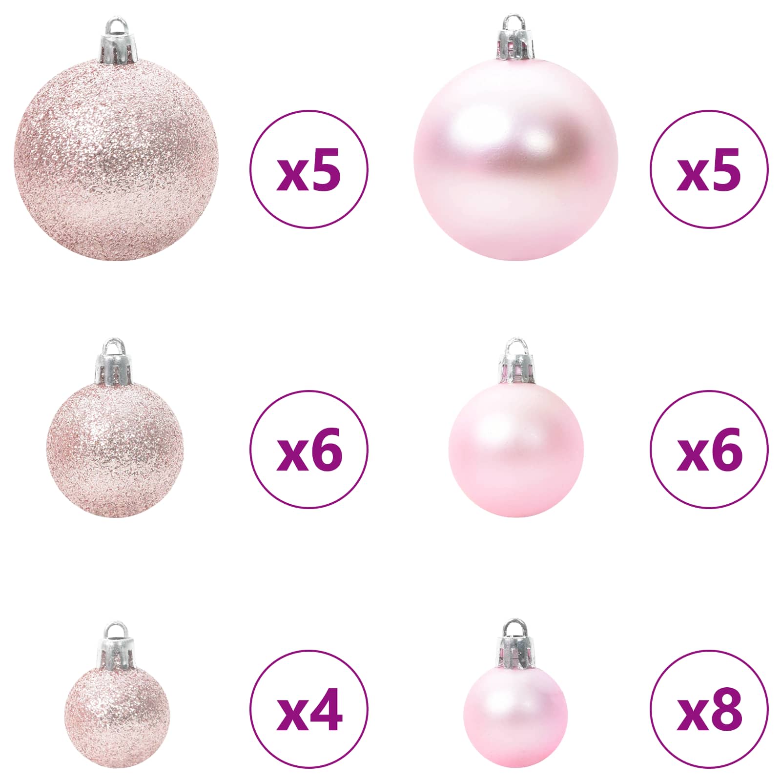 vidaXL Artificial Christmas Tree White 150 cm PVC and Steel - 53609