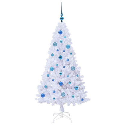 vidaXL Artificial Christmas Tree White 150 cm PVC and Steel - 53639