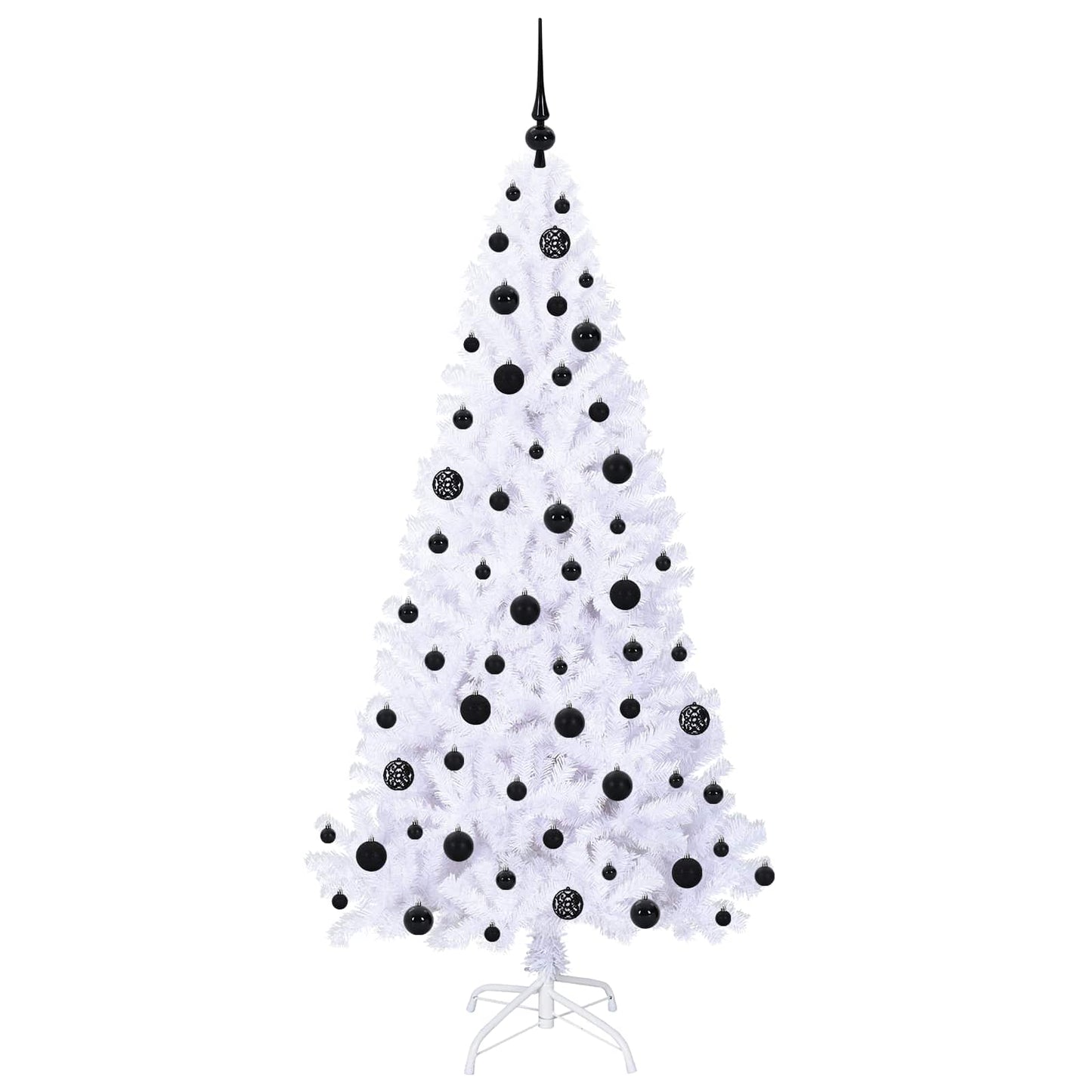 vidaXL Artificial Christmas Tree with Stand White 180 cm PVC and Steel - 53661