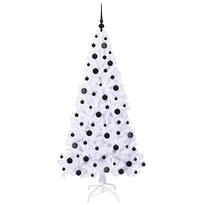 vidaXL Artificial Christmas Tree with Stand White 180 cm PVC and Steel - 53661