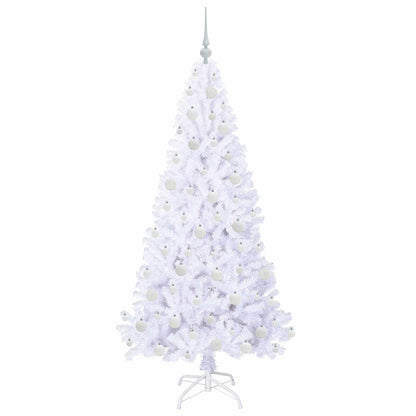 vidaXL Artificial Christmas Tree with Stand White 180 cm PVC and Steel - 53663