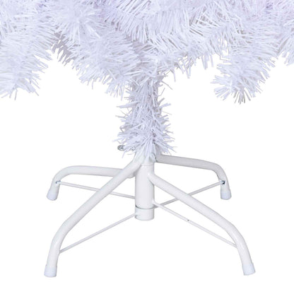 vidaXL Artificial Christmas Tree with Stand White 210 cm PVC and Steel - 53680