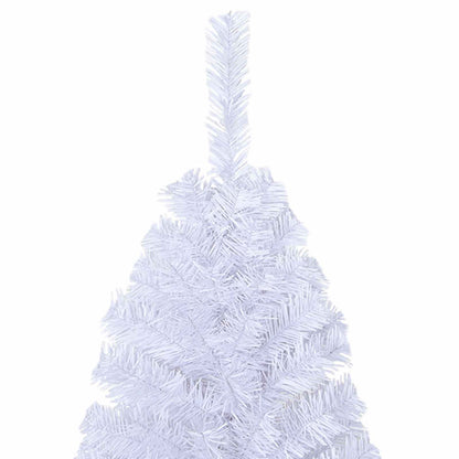 vidaXL Artificial Christmas Tree with Stand White 210 cm PVC and Steel - 53683