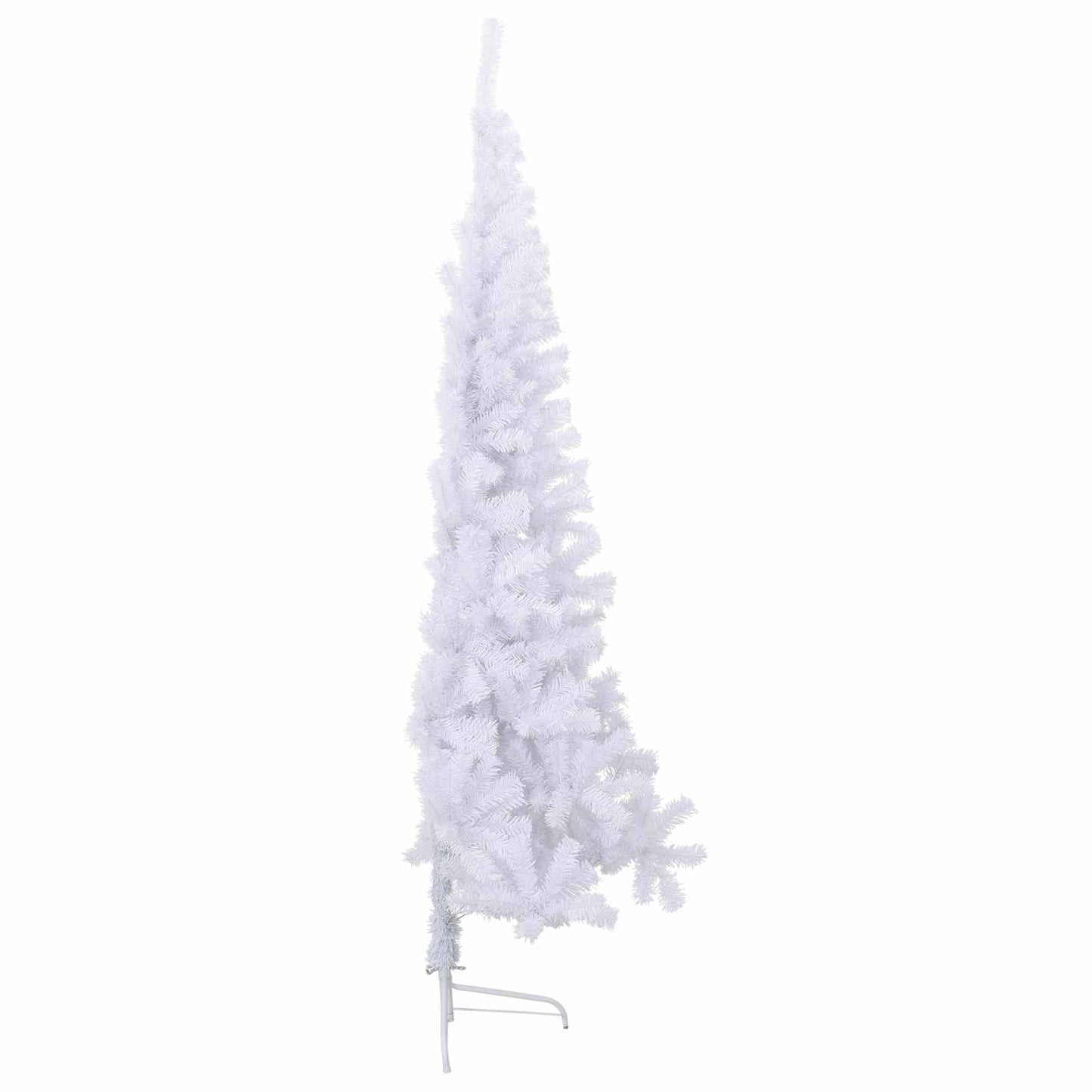 vidaXL Artificial Christmas Tree with Stand White 240 cm PVC and Steel - 53706