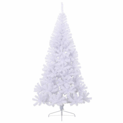 vidaXL Artificial Christmas Tree White 240 cm PVC and Steel