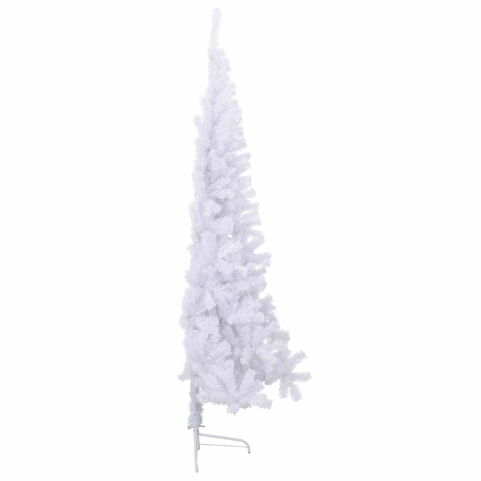 vidaXL Artificial Christmas Tree White 240 cm PVC and Steel