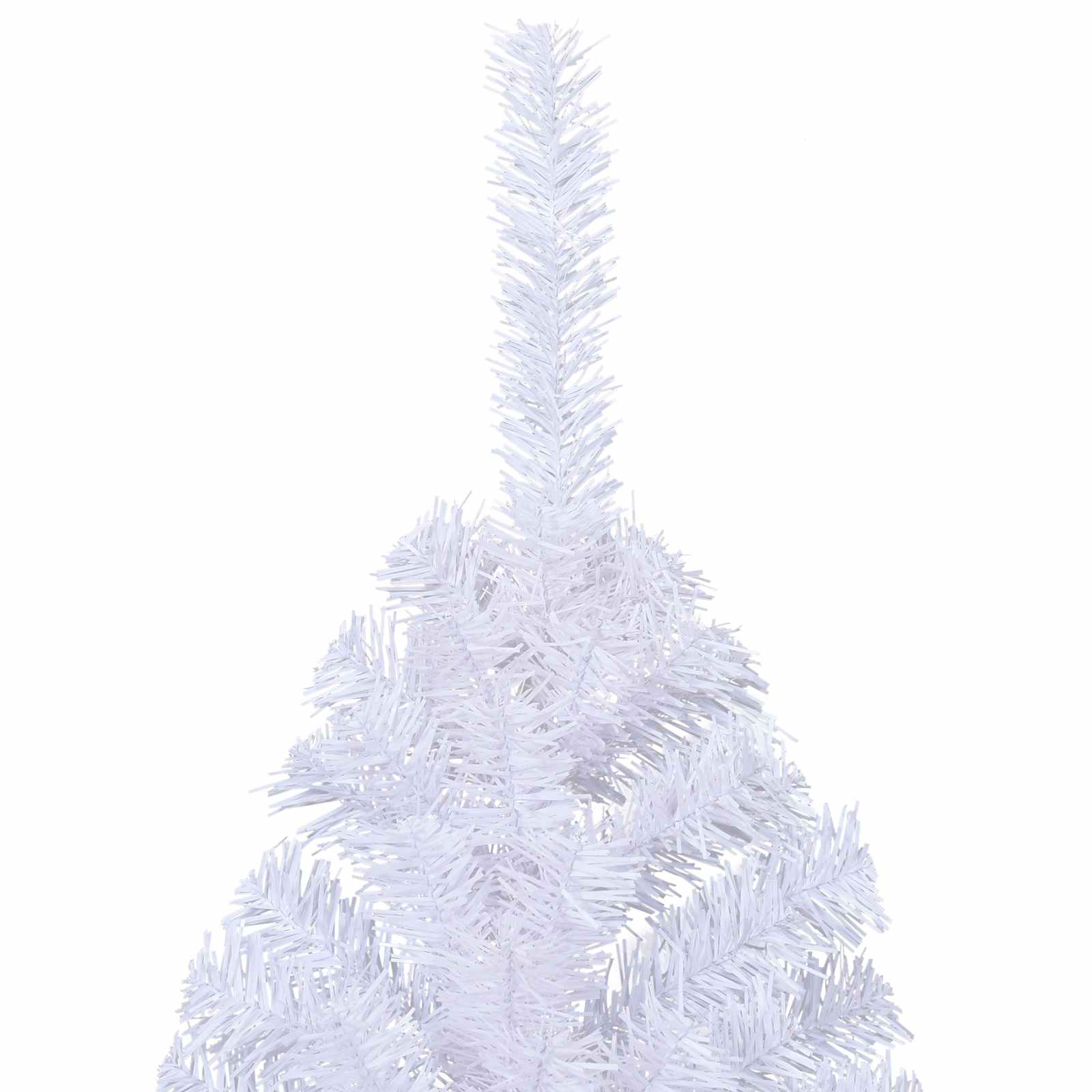 vidaXL Artificial Christmas Tree White 240 cm PVC and Steel - 53715