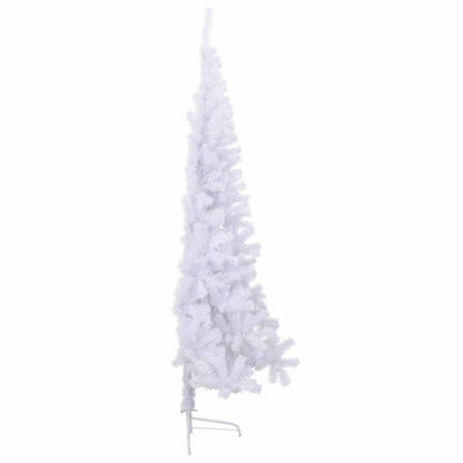 vidaXL Artificial Christmas Tree White 240 cm PVC and Steel - 53718