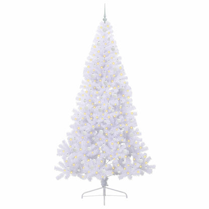 vidaXL Artificial Christmas Tree White 240 cm PVC and Steel - 53729