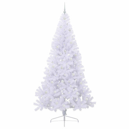 vidaXL Artificial Christmas Tree White 240 cm PVC and Steel - 53729