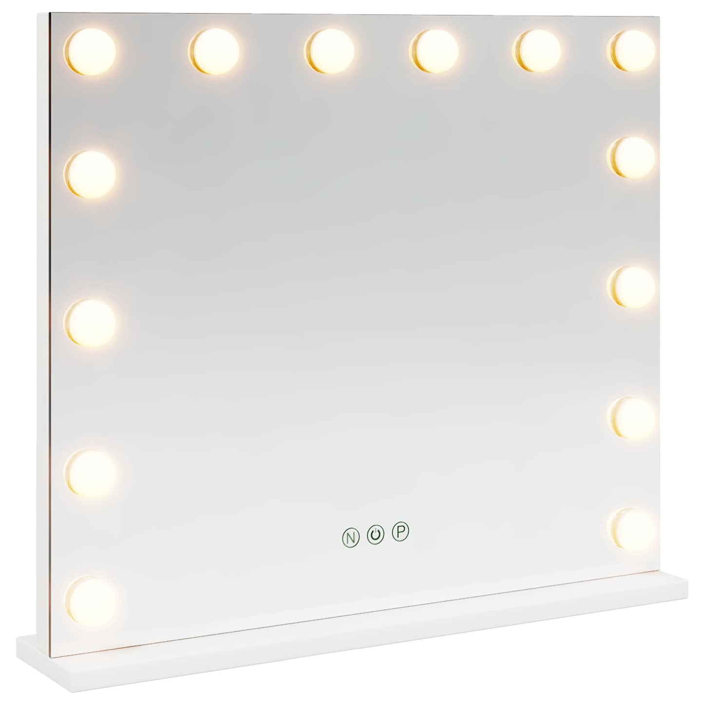 vidaXL LED Vanity Mirror White 50 x 10 x 44 cm Glass and Steel