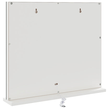 vidaXL LED Vanity Mirror White 50 x 10 x 44 cm Glass and Steel