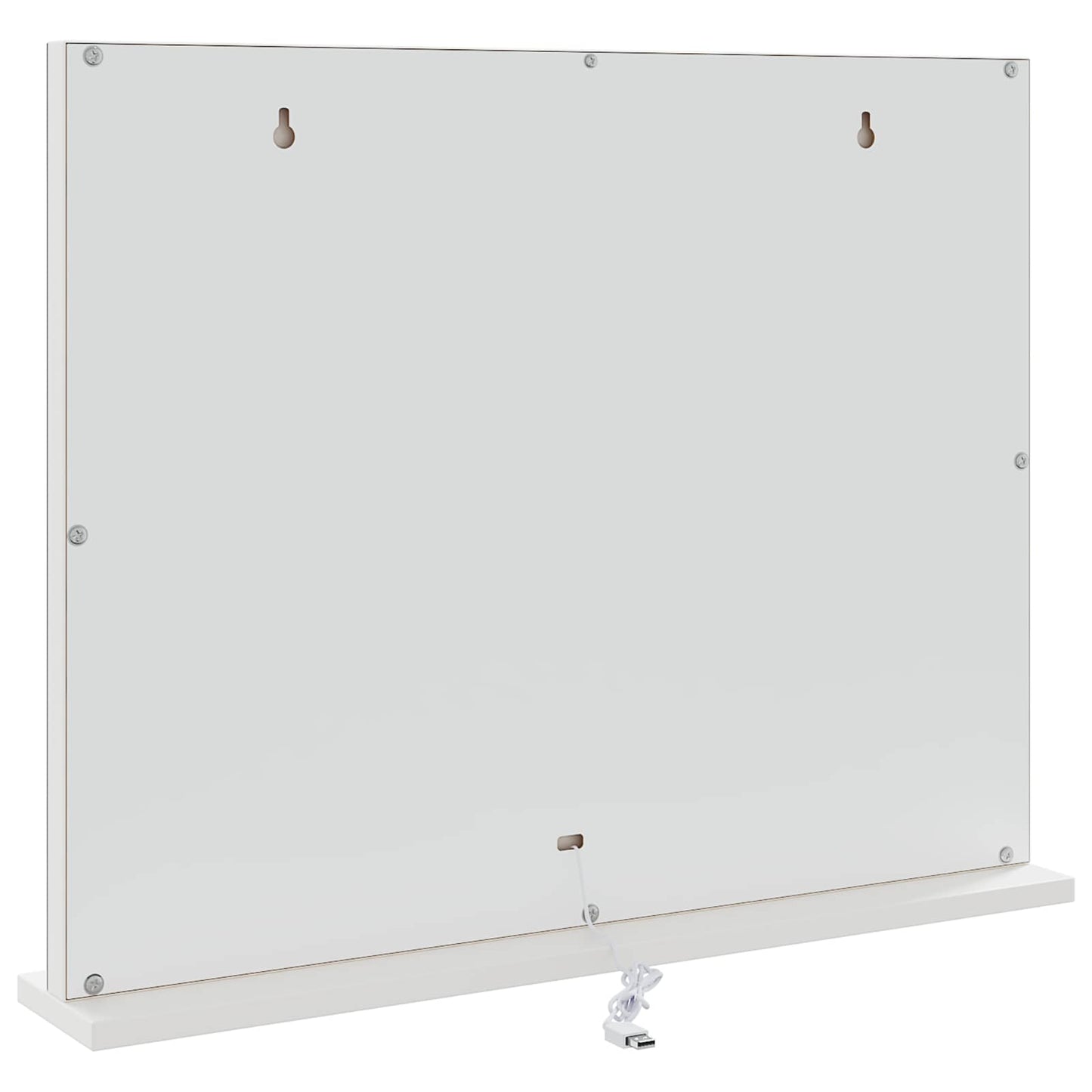 vidaXL LED Vanity Mirror White 58 x 10 x 47 cm Glass and Steel