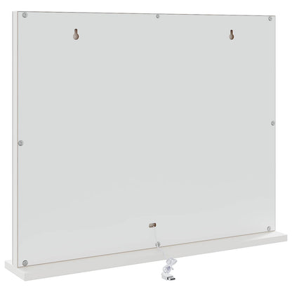 vidaXL LED Vanity Mirror White 58 x 10 x 47 cm Glass and Steel
