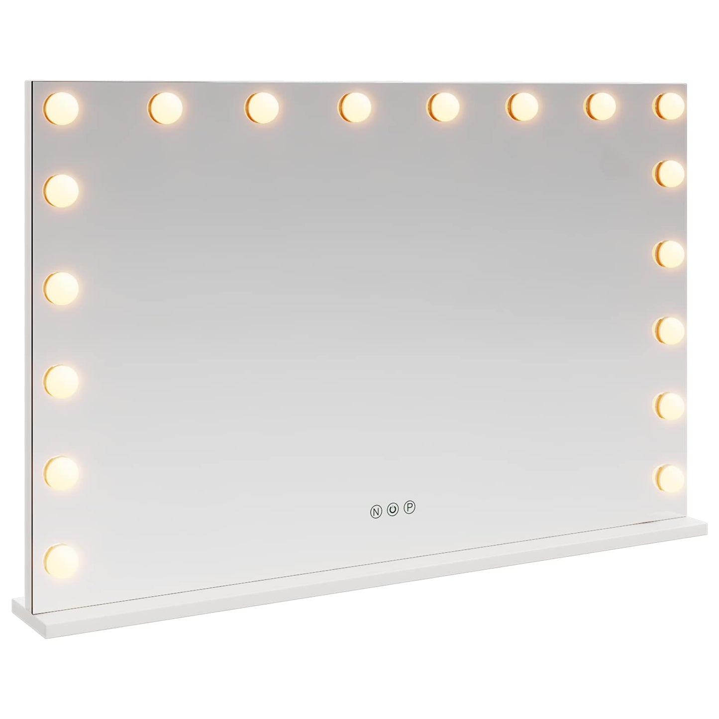 vidaXL LED Vanity Mirror White 80 x 10 x 52.5 cm Glass and Steel