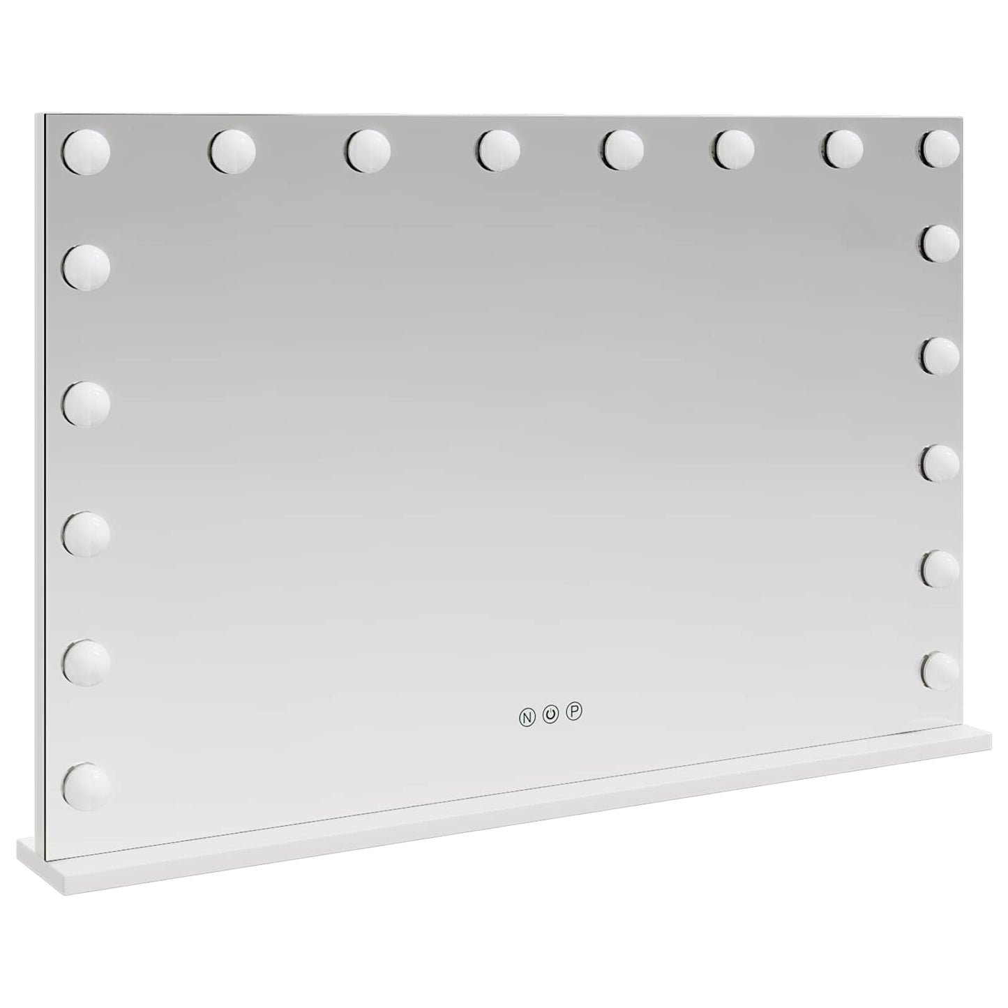 vidaXL LED Vanity Mirror White 80 x 10 x 52.5 cm Glass and Steel