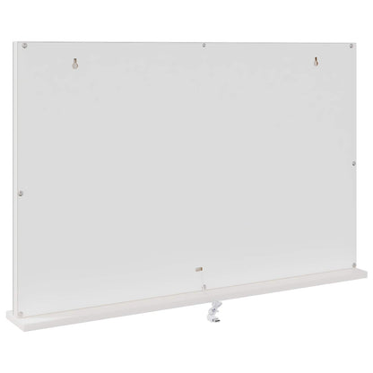 vidaXL LED Vanity Mirror White 80 x 10 x 52.5 cm Glass and Steel