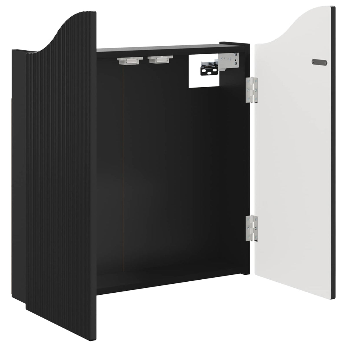 vidaXL Dartboard Cabinet Black 56 x 12 x 63 cm Engineered Wood