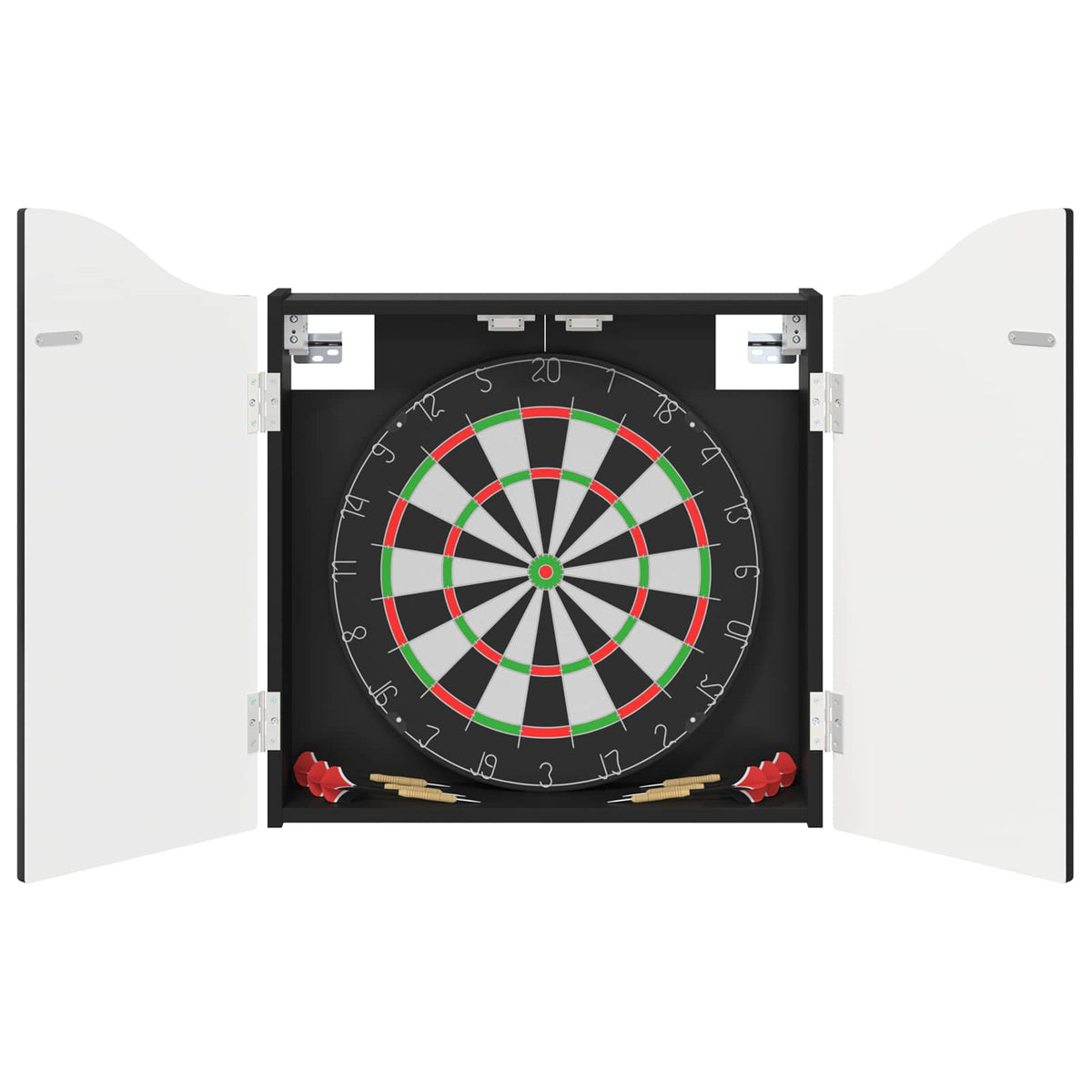 vidaXL Dartboard Cabinet Black 56 x 12 x 63 cm Engineered Wood