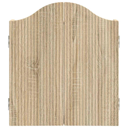 vidaXL Dartboard Cabinet Sonoma Oak 56 x 12 x 63 cm Engineered Wood - Brown