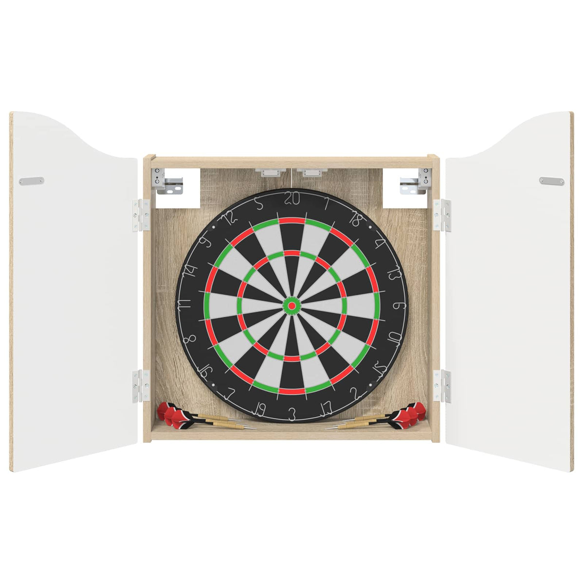 vidaXL Dartboard Cabinet Sonoma Oak 56 x 12 x 63 cm Engineered Wood - Brown