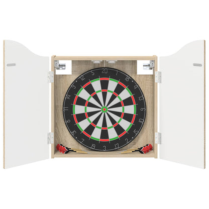 vidaXL Dartboard Cabinet Sonoma Oak 56 x 12 x 63 cm Engineered Wood - Brown