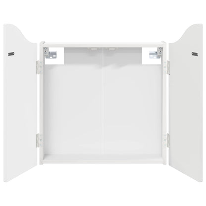 vidaXL Dartboard Cabinet High Gloss White 56 x 12 x 63 cm