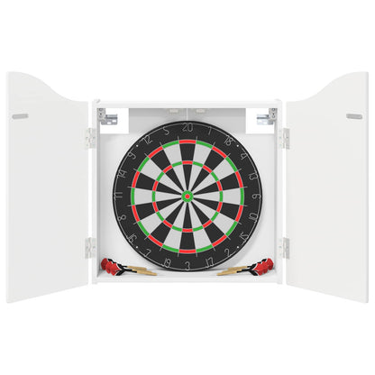 vidaXL Dartboard Cabinet High Gloss White 56 x 12 x 63 cm