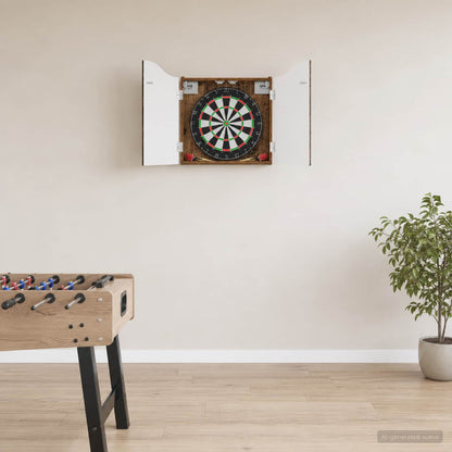 vidaXL Dartboard Cabinet Old Wood 56 x 12 x 63 cm Engineered Wood - Brown
