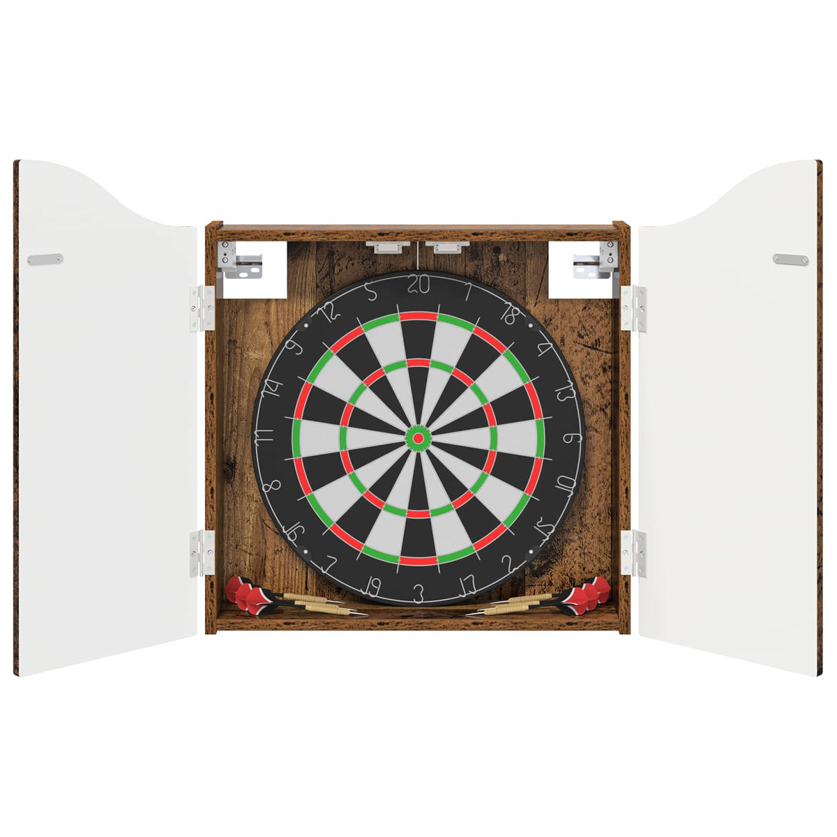 vidaXL Dartboard Cabinet Old Wood 56 x 12 x 63 cm Engineered Wood - Brown