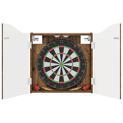 vidaXL Dartboard Cabinet Old Wood 56 x 12 x 63 cm Engineered Wood - Brown
