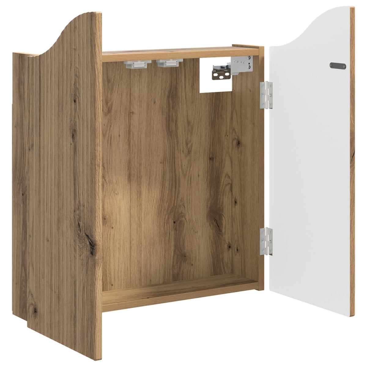 vidaXL Dartboard Cabinet Artisan Oak 56 x 12 x 63 cm Engineered Wood - Brown