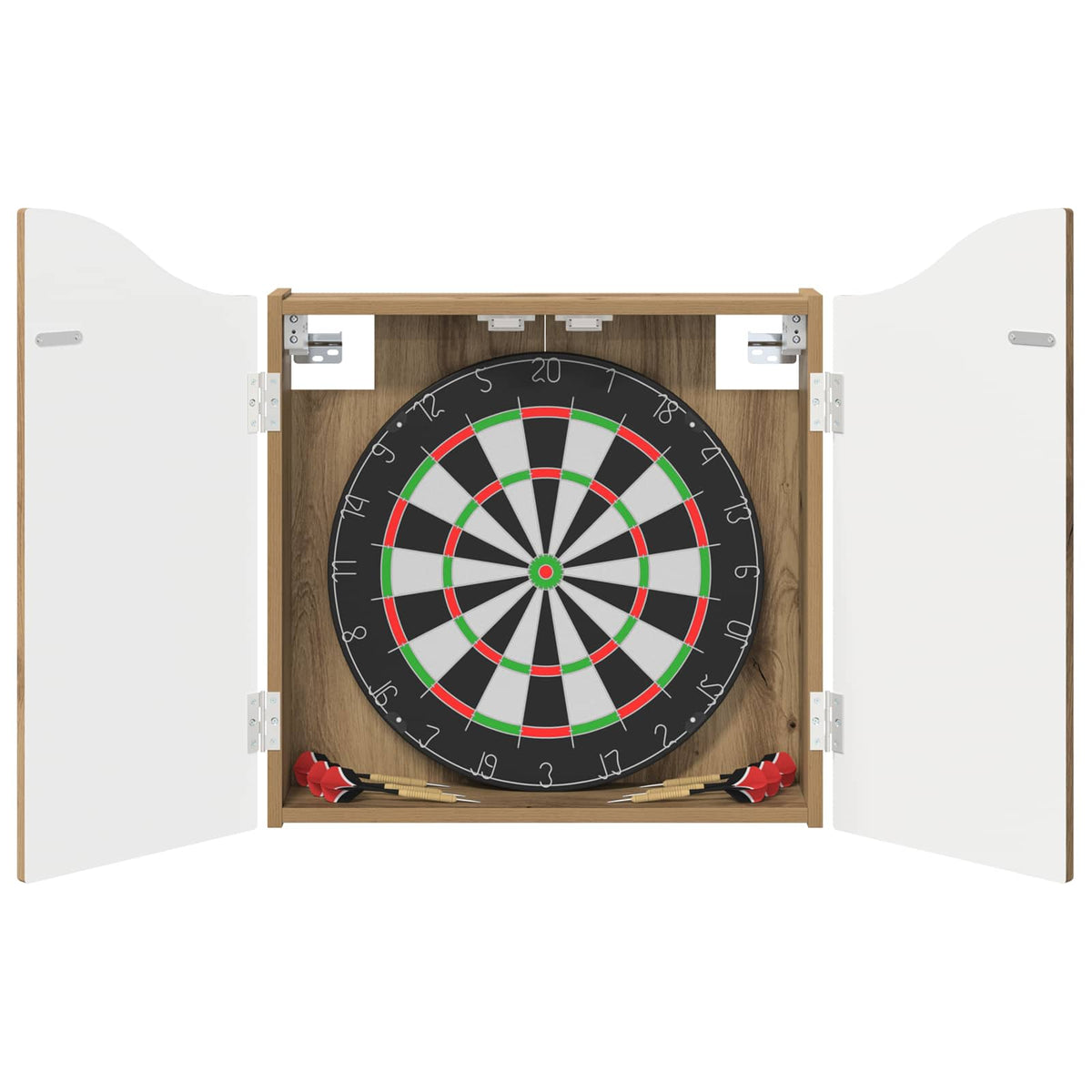 vidaXL Dartboard Cabinet Artisan Oak 56 x 12 x 63 cm Engineered Wood - Brown