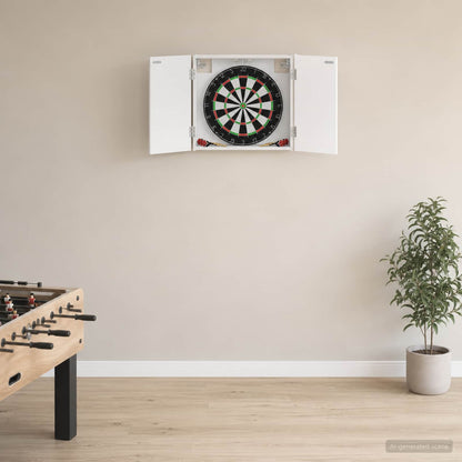 vidaXL Dartboard Cabinet White 56 x 12 x 53.5 cm Engineered Wood