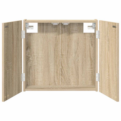 vidaXL Dartboard Cabinet Sonoma Oak 56 x 12 x 53.5 cm Engineered Wood - Brown