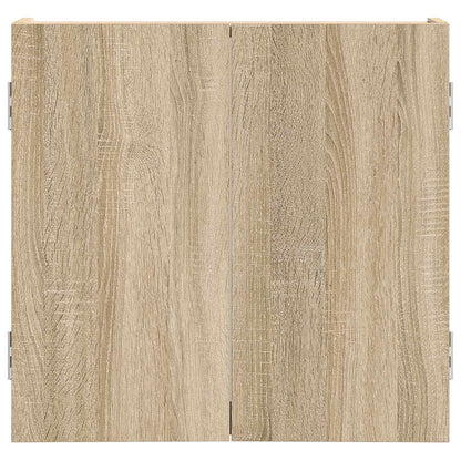 vidaXL Dartboard Cabinet Sonoma Oak 56 x 12 x 53.5 cm Engineered Wood - Brown