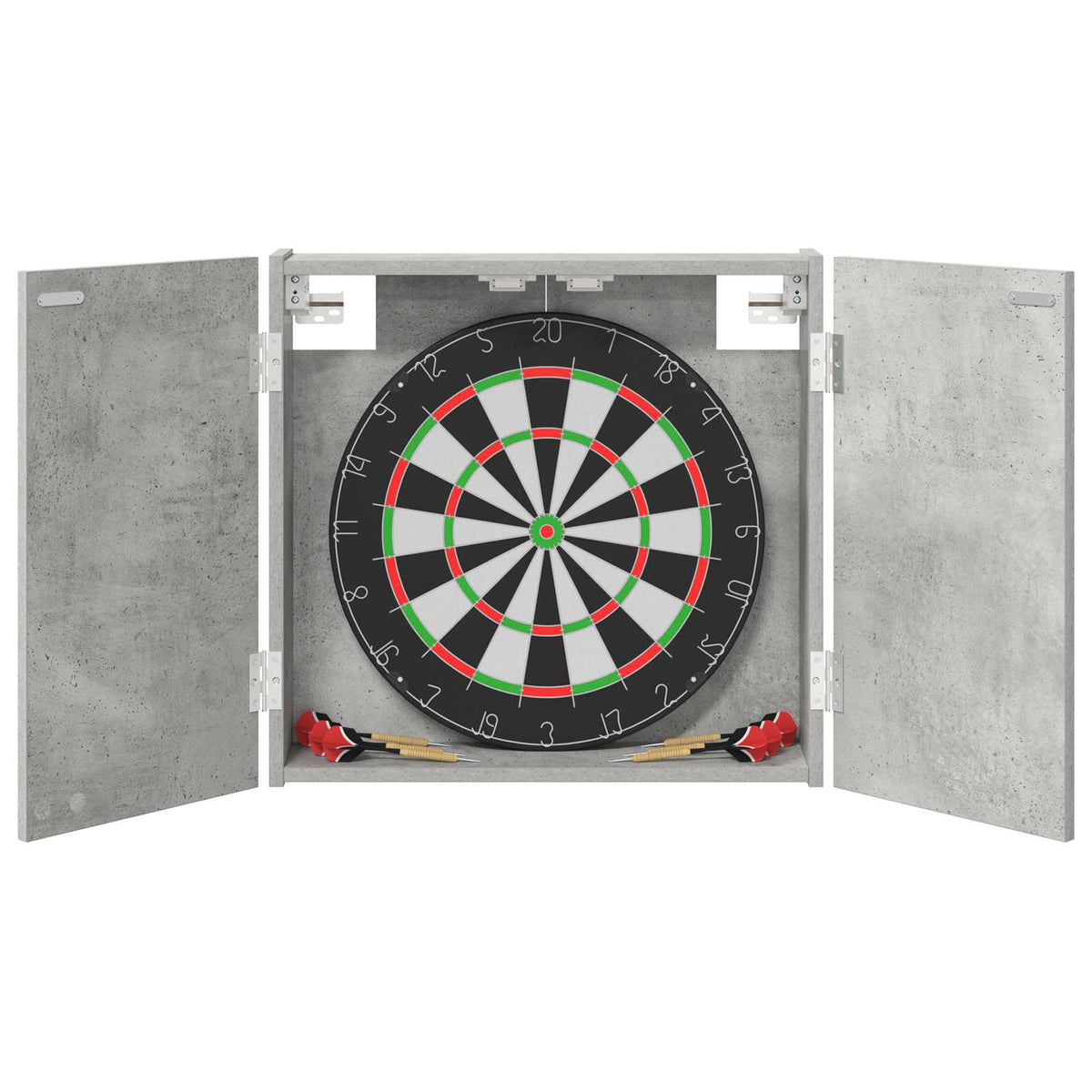 vidaXL Dartboard Cabinet Concrete Grey 56 x 12 x 53.5 cm
