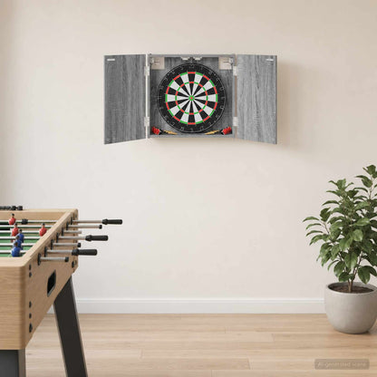 vidaXL Dartboard Cabinet Grey Sonoma 56 x 12 x 53.5 cm Engineered Wood