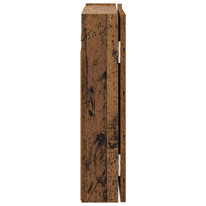 vidaXL Dartboard Cabinet Old Wood 56 x 12 x 53.5 cm Engineered Wood - Brown